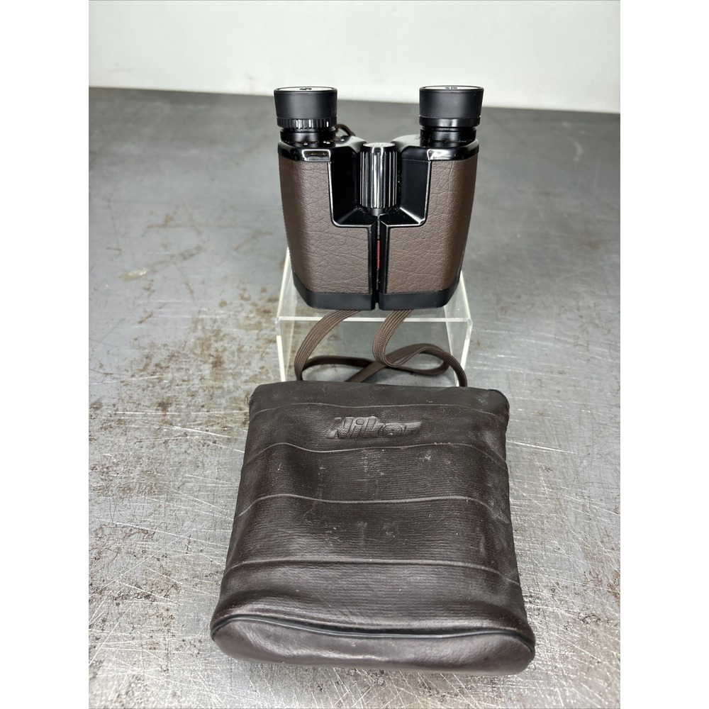 VTG Nikon Binoculars 8X23 6.3 Degree-Original Nikon Case & Strap For Repair